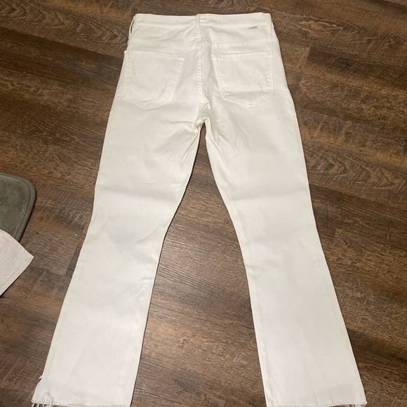 MOTHER INSIDER CROP STEP FRAY CRACKED SLIPPER HI RISE BOOTCUT ANKLE KICK FLARE - Picture 9 of 12